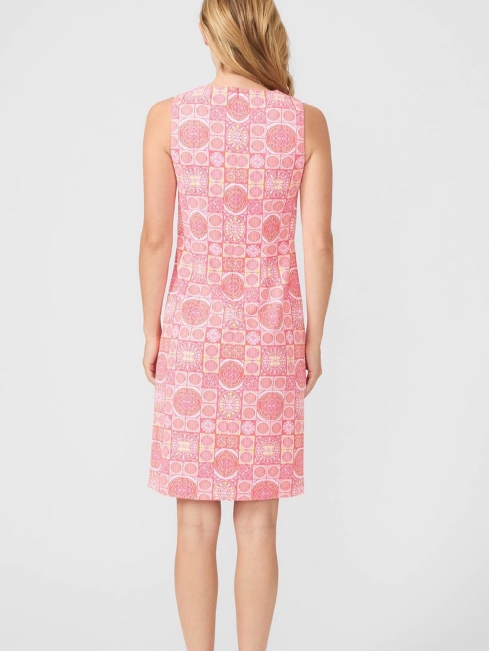 J McLaughlin Sophia Sleeveless Shift Dress in Pink, Size Small - Picture 8 of 14